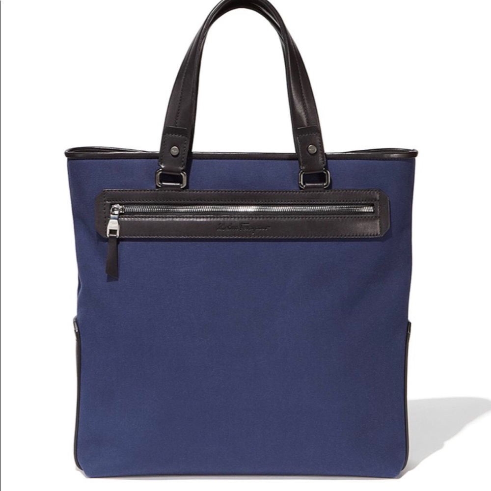 Ferragamo Varenne Shoulder Bag for Men in blue - Picture 4 of 14